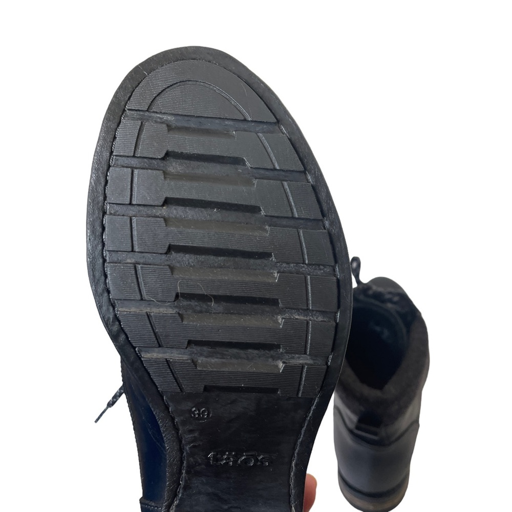 Taos CutieWomen’s Black Leather Hiking Gorpcore Size 8.5 - Picture 10 of 12